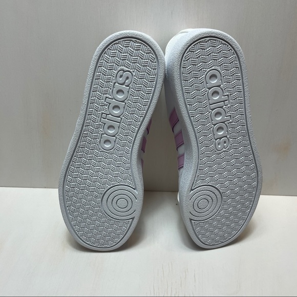 New Girl’s Adidas White/Pink Sneakers - Picture 5 of 5